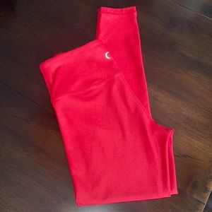 Red metallic leggings LNT